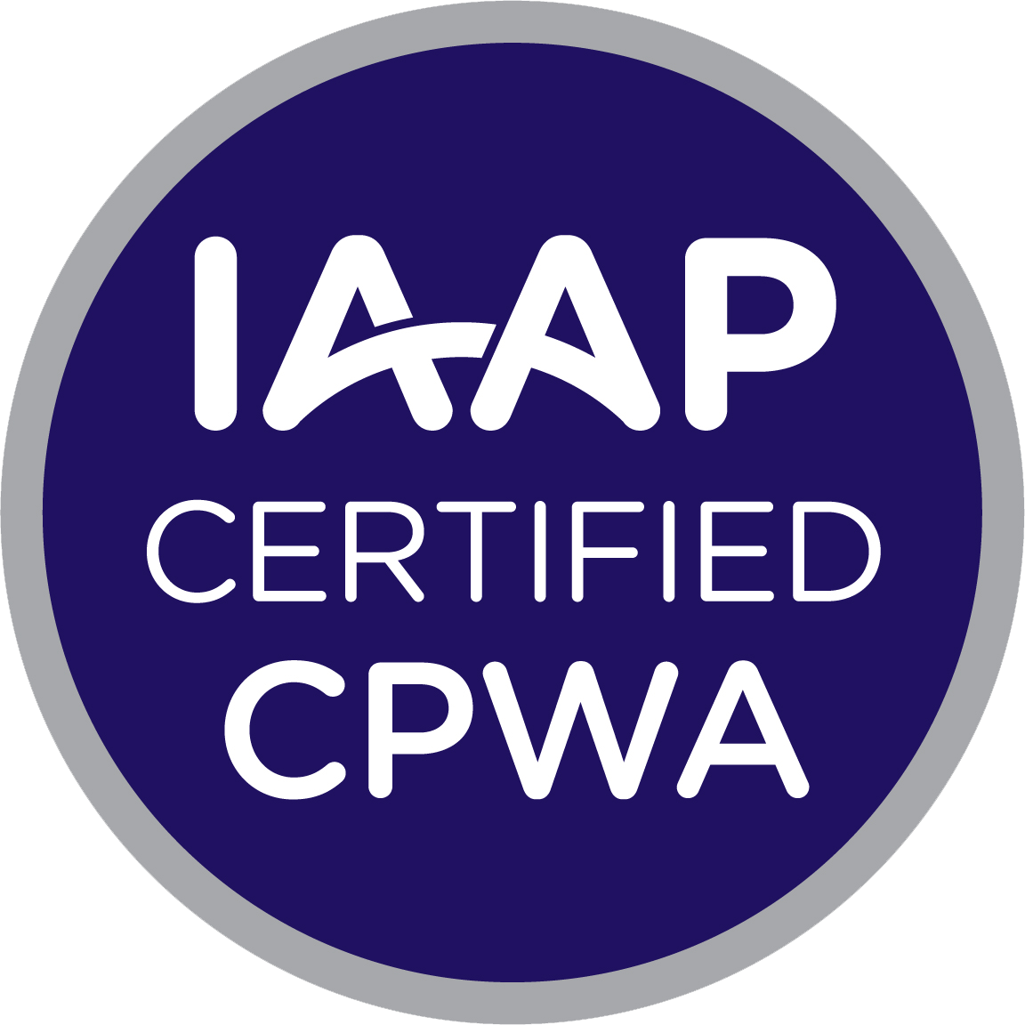 Certified web accessibility certified credential logo