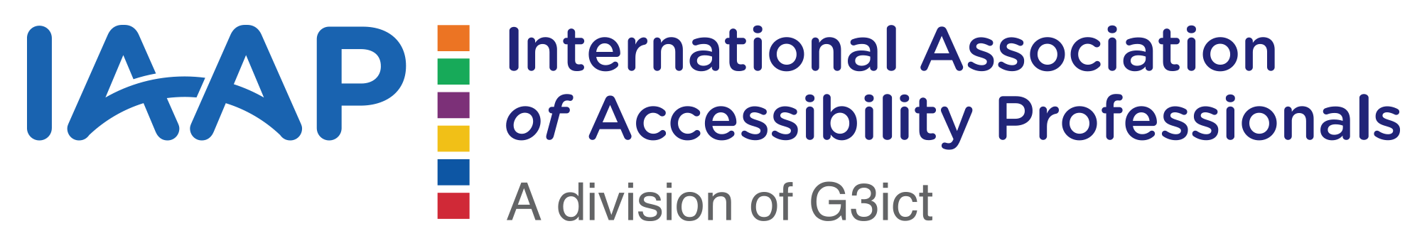 International Association of Accessibility Professionals logo, return to homepage 