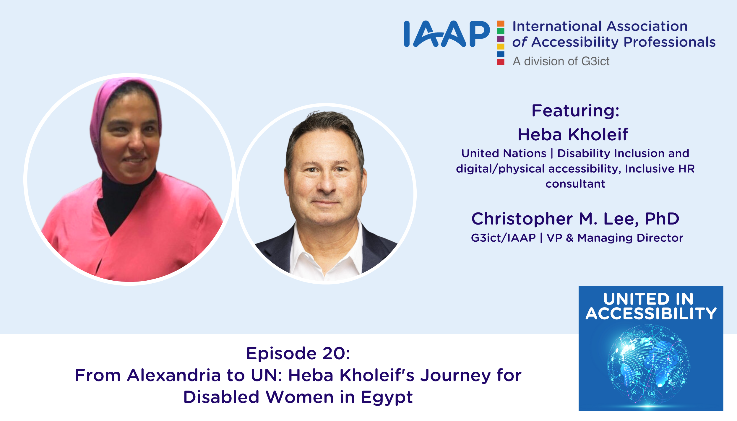 Podcast.#020: From Alexandria to UN: Heba Kholeifs Journey for Disabled ...